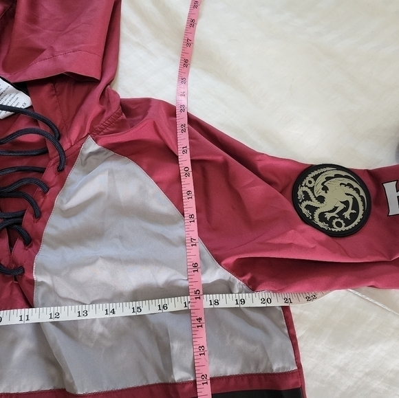 NWT Game of Thrones lace up wind breaker size Small - Picture 4 of 8